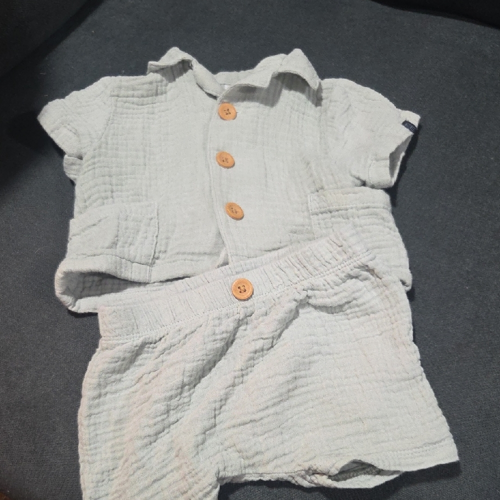 Kids Button-Up Matching Set